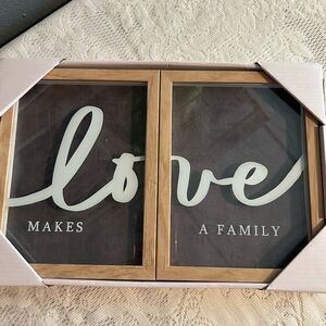 Wooden Love Makes a Family Frame